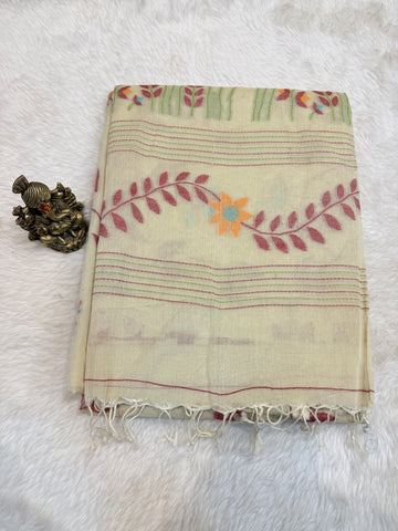 Pure Jamdani Handloom Cotton Saree