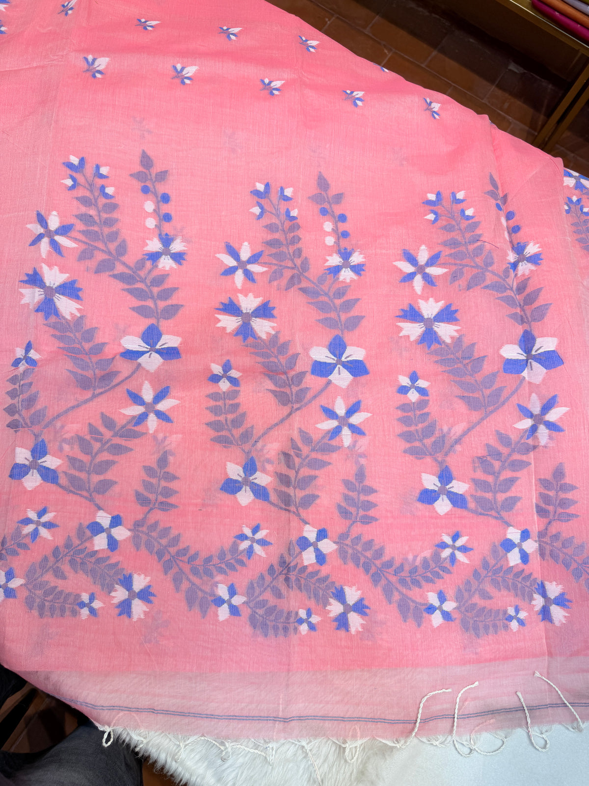 Pure Jamdani Handloom Cotton Saree