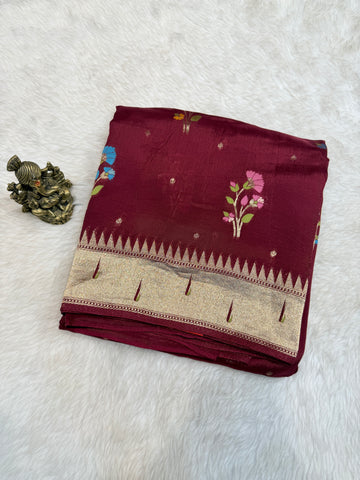 Banaras Tussar Silk Jamdani