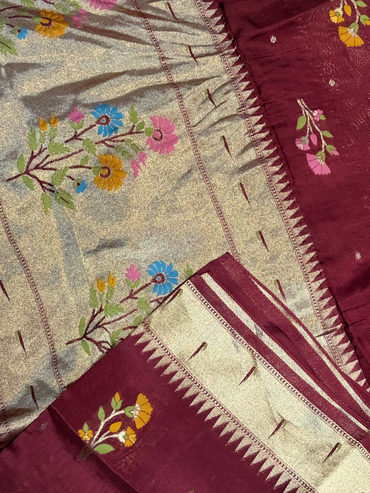 Banaras Tussar Silk Jamdani