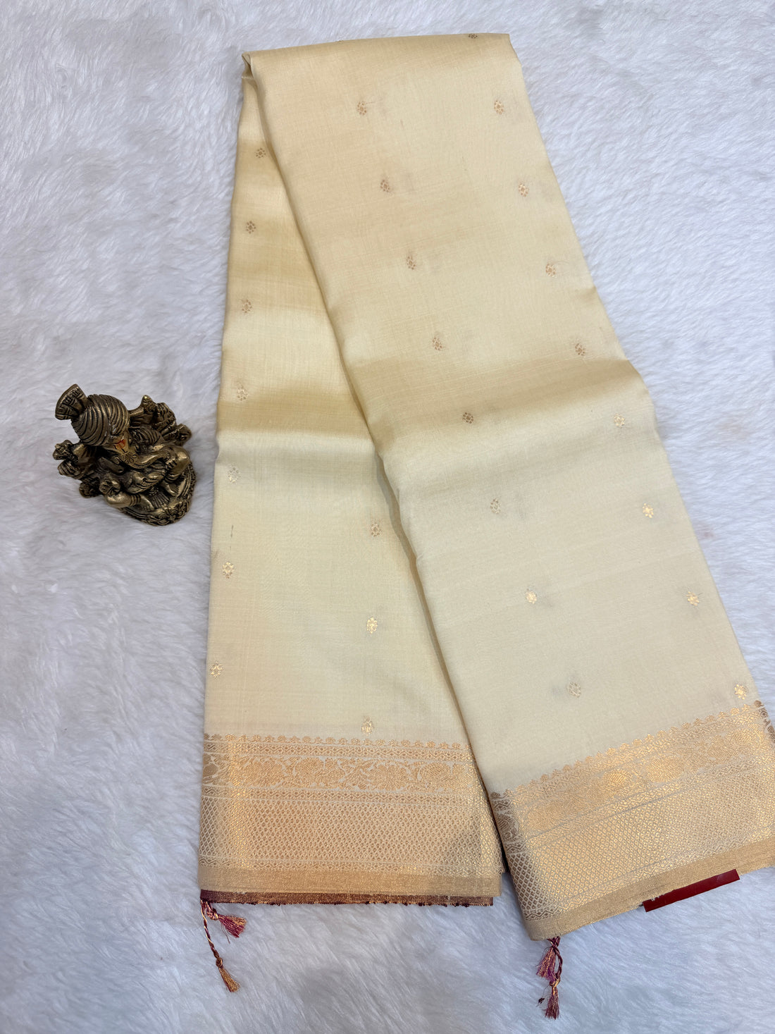 Premium Pure Raw Soft Silk Contrast- Wine