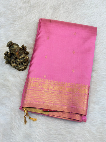 Premium Pure Raw Soft Silk Contrast- Pastal Green