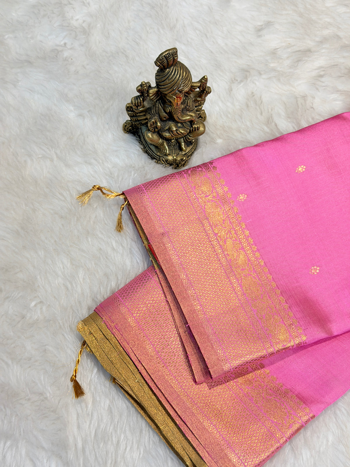 Premium Pure Raw Soft Silk Contrast- Pastal Green