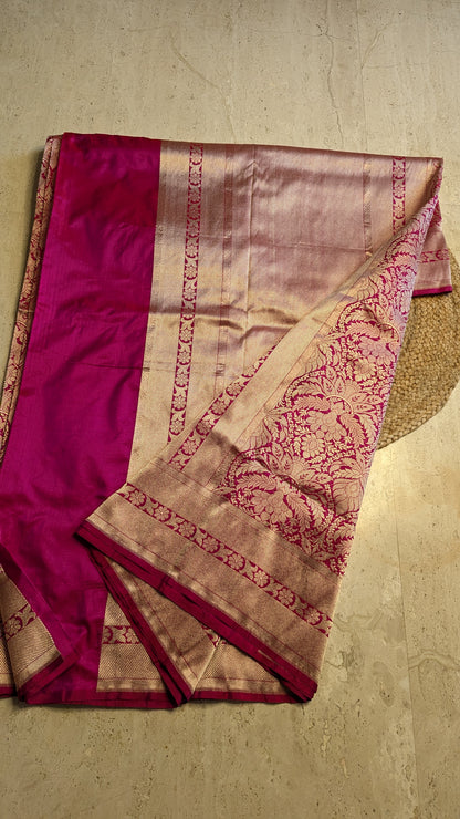 Silk Katan Saree Jahnavi Kapoor Brocade