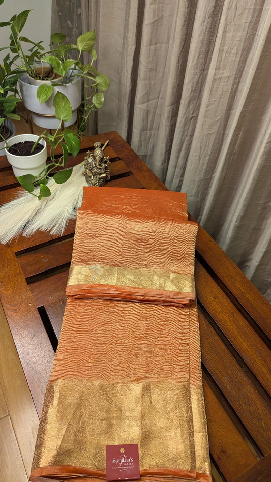 Silk Tissue Saree Pure Crush Tissue
