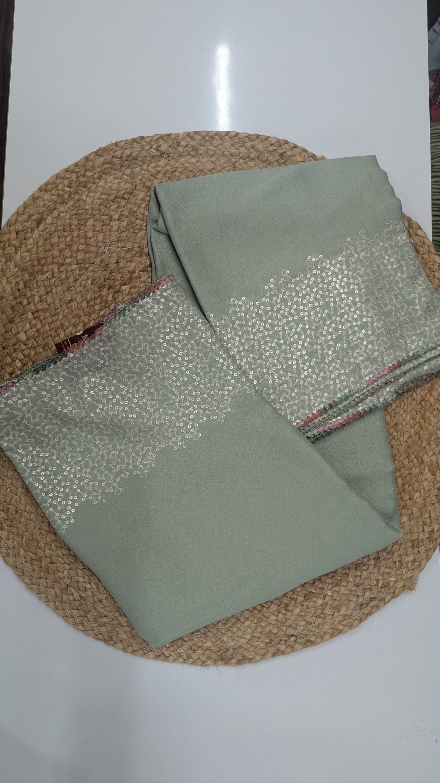 Simple Fancy Saree - Pastel colors
