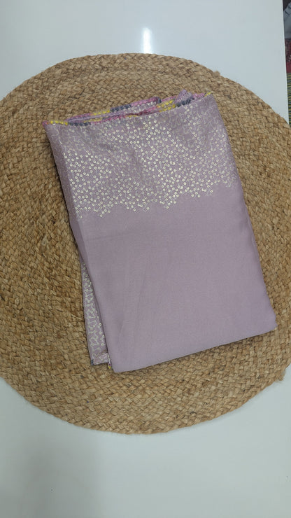 Simple Fancy Saree - Pastel colors