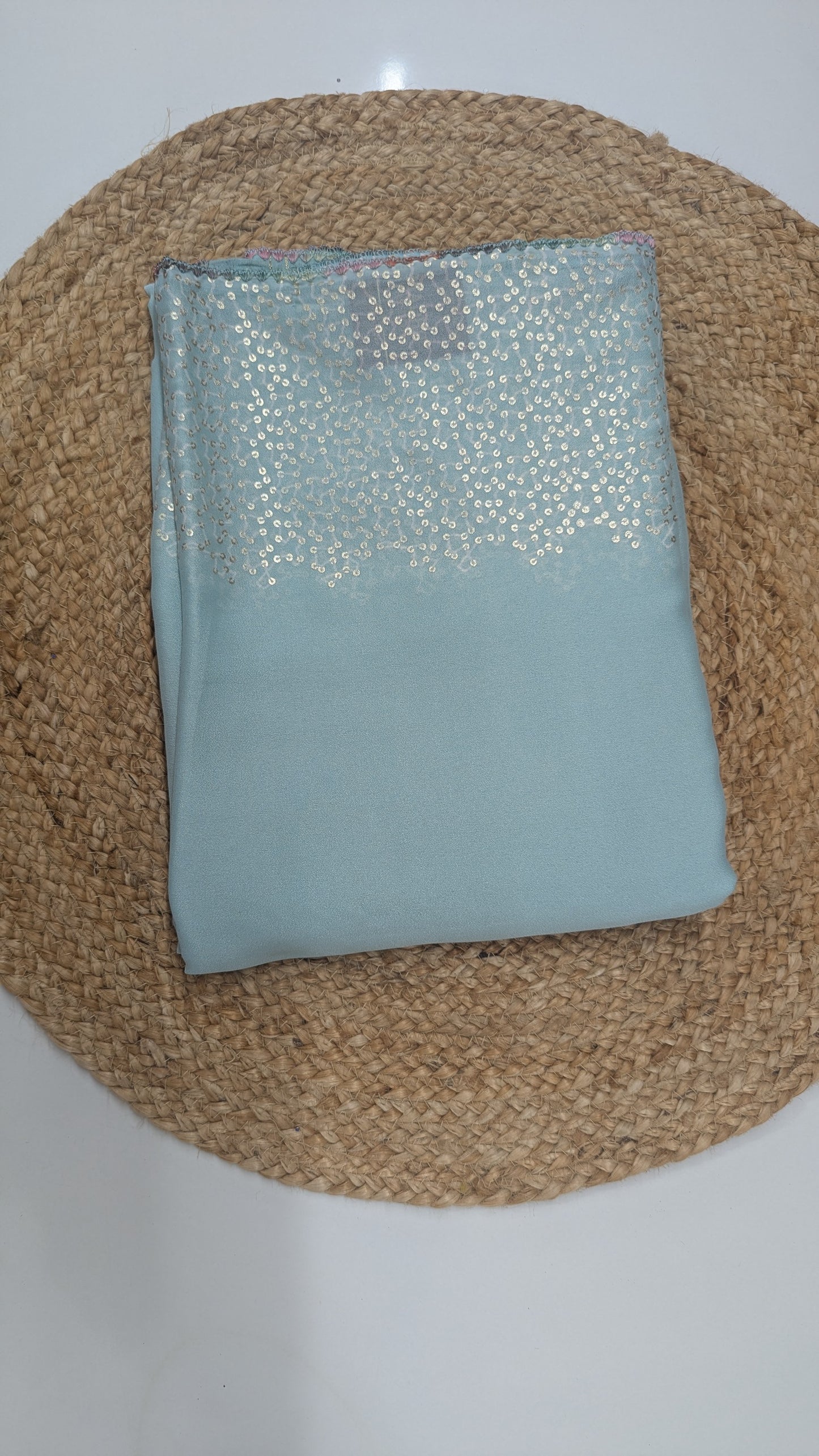 Simple Fancy Saree - Pastel colors