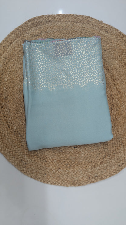 Simple Fancy Saree - Pastel colors