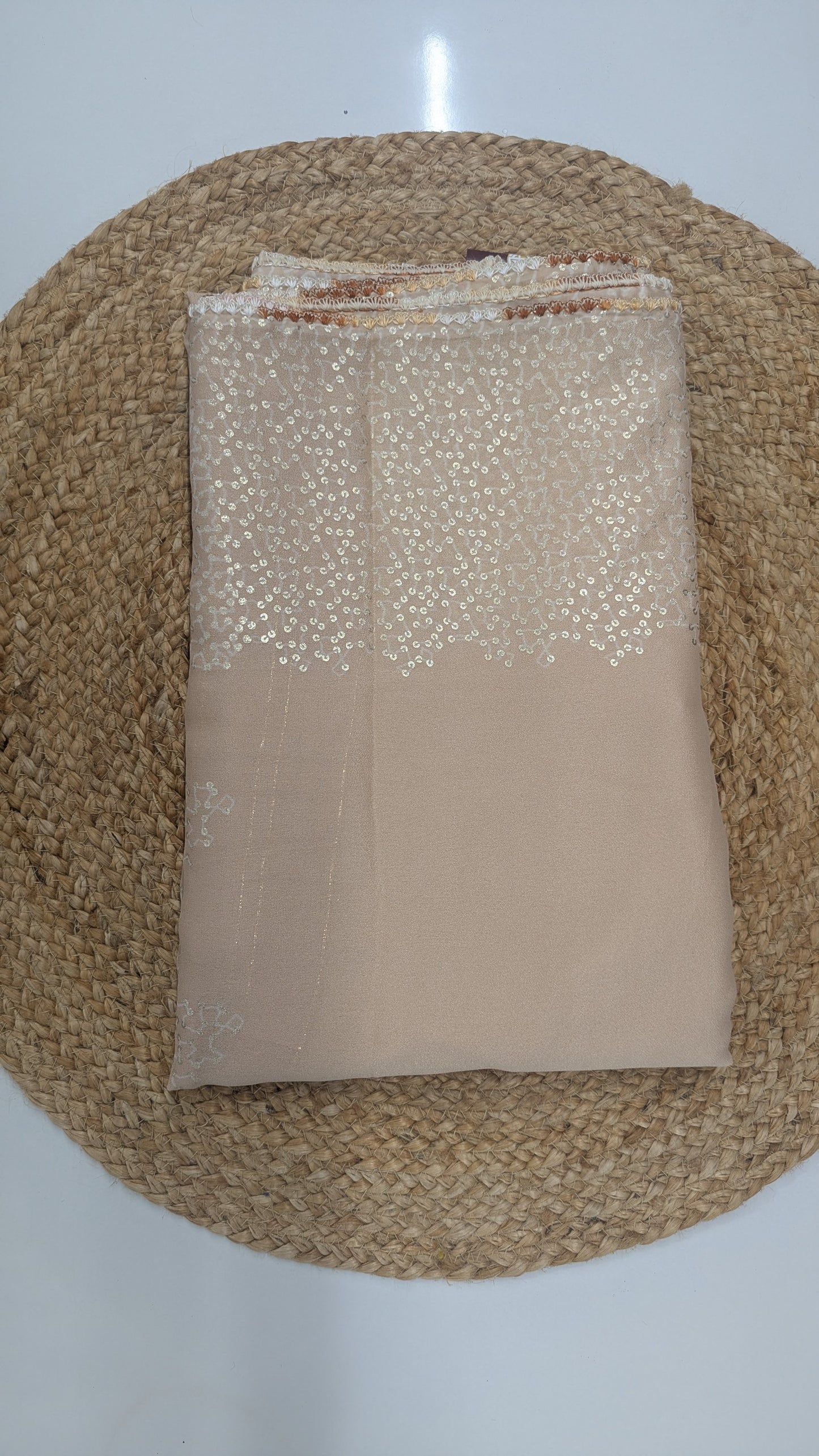 Simple Fancy Saree - Pastel colors