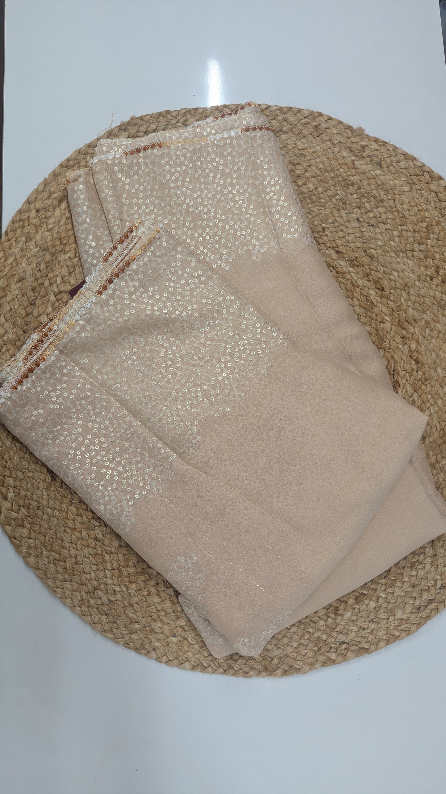 Simple Fancy Saree - Pastel colors