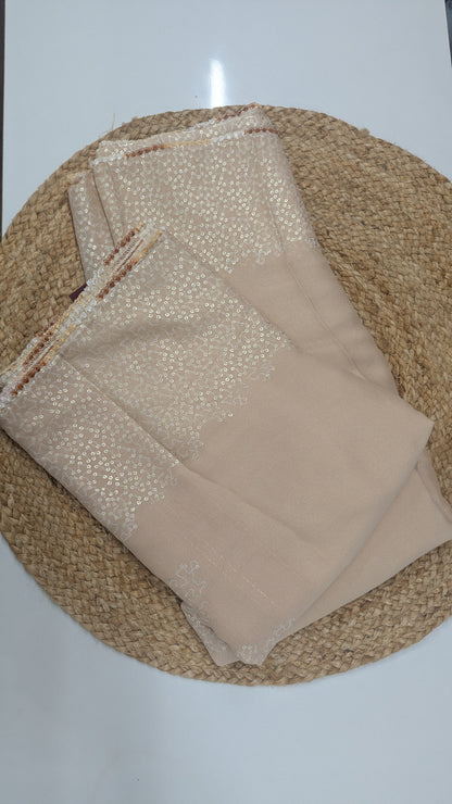 Simple Fancy Saree - Pastel colors