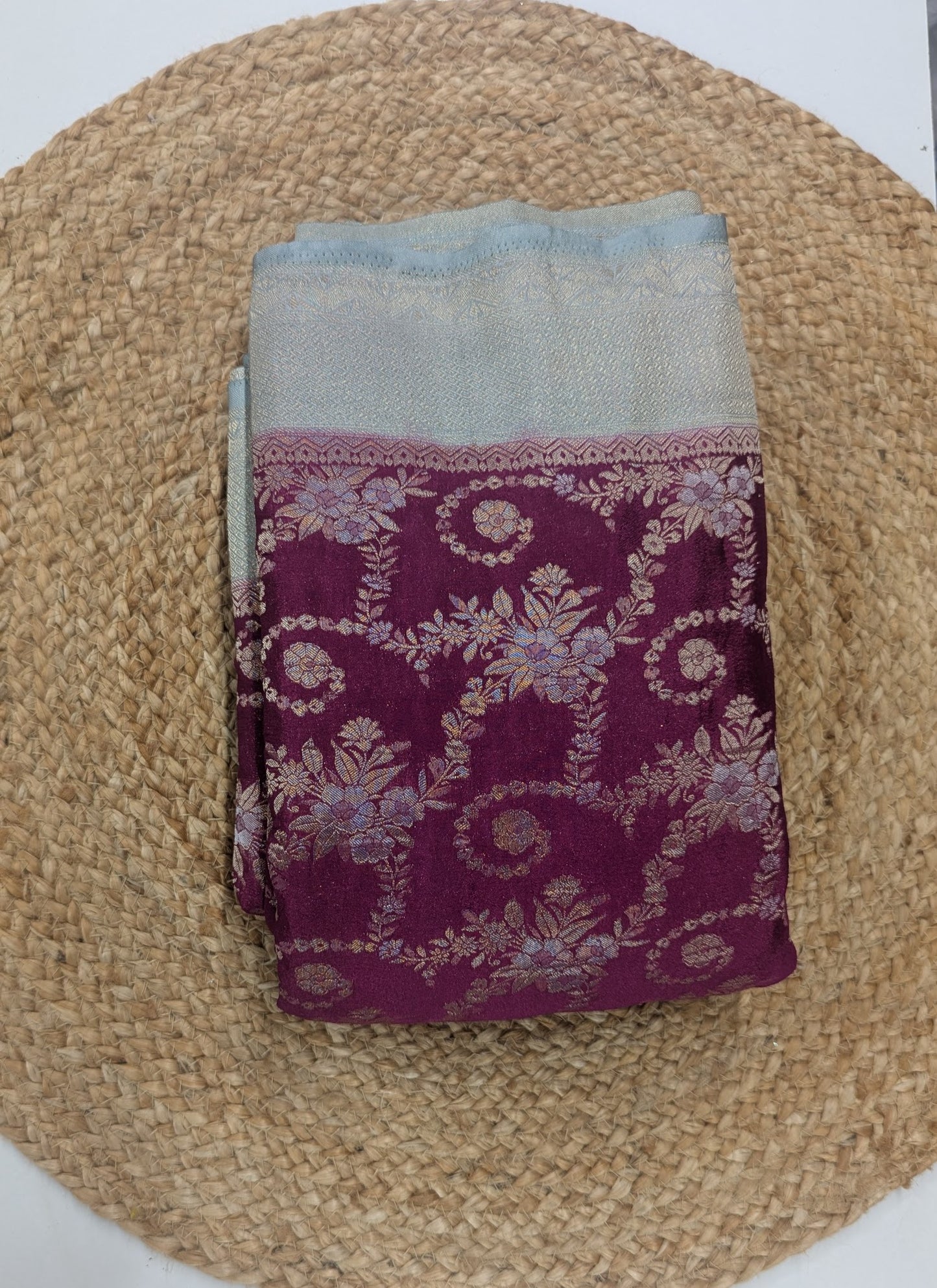 Banarasi Georgett Jaal Magenta
