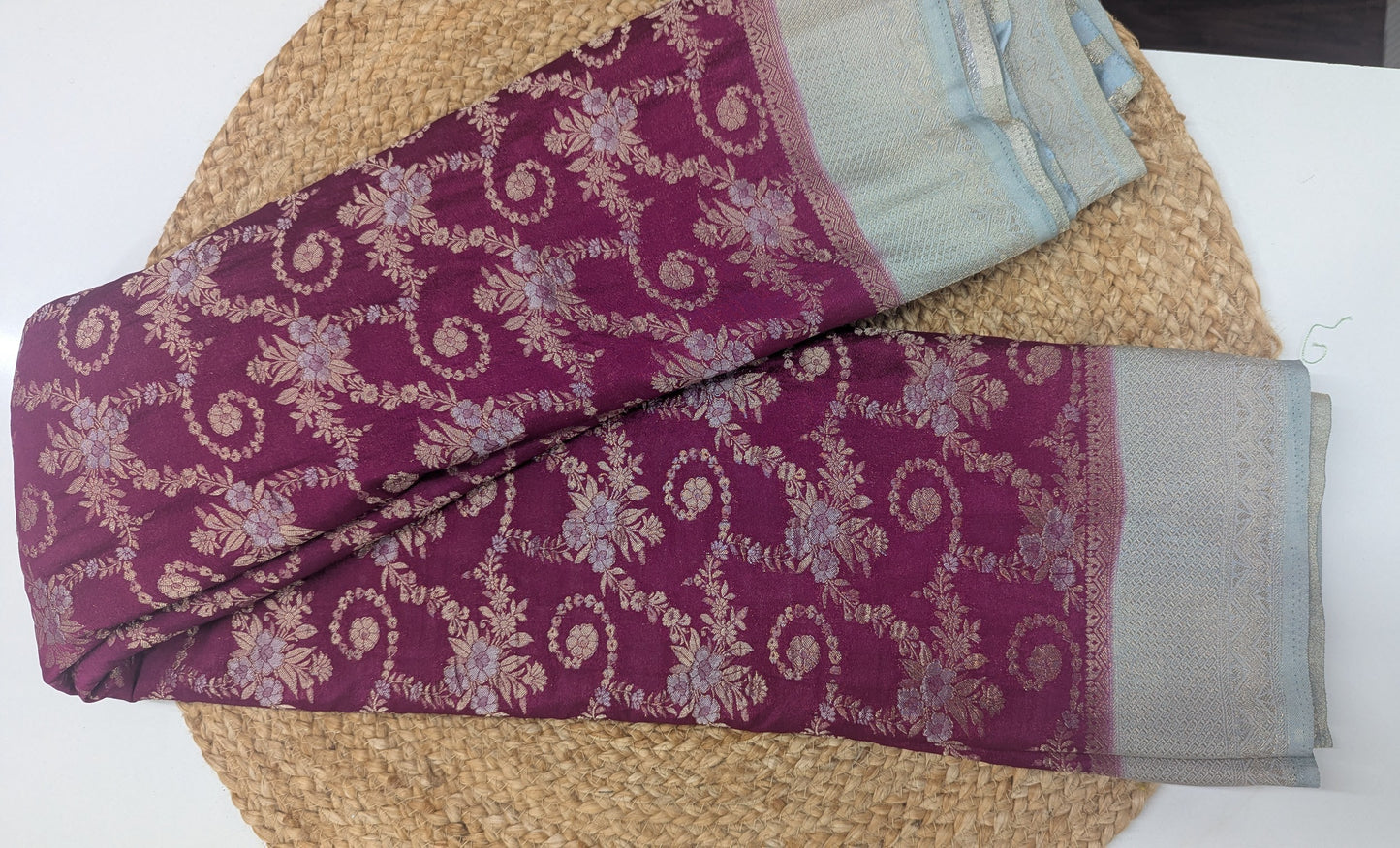 Banarasi Georgett Jaal Magenta