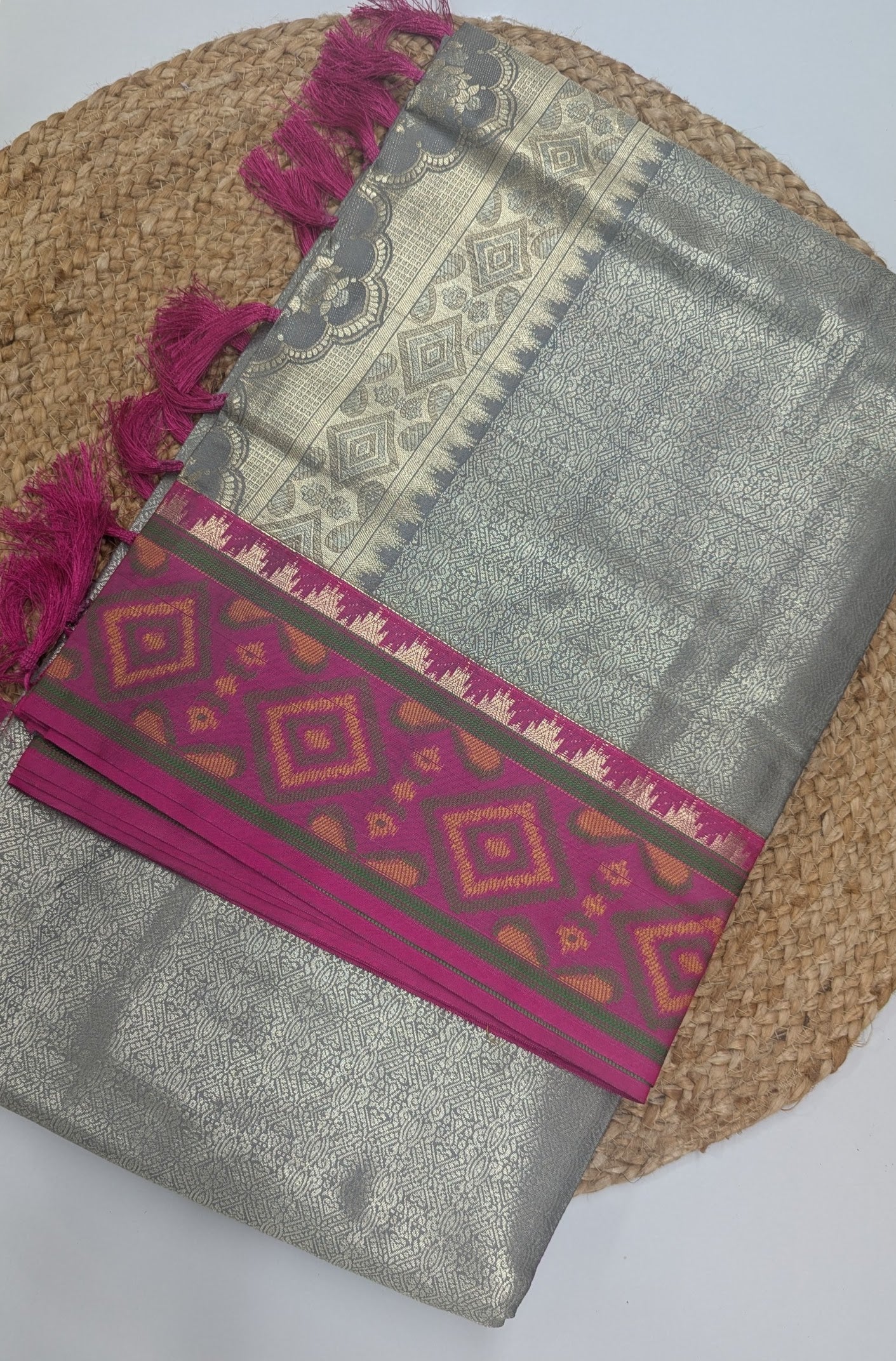 Semi Kanchi with Blended Patola Silk