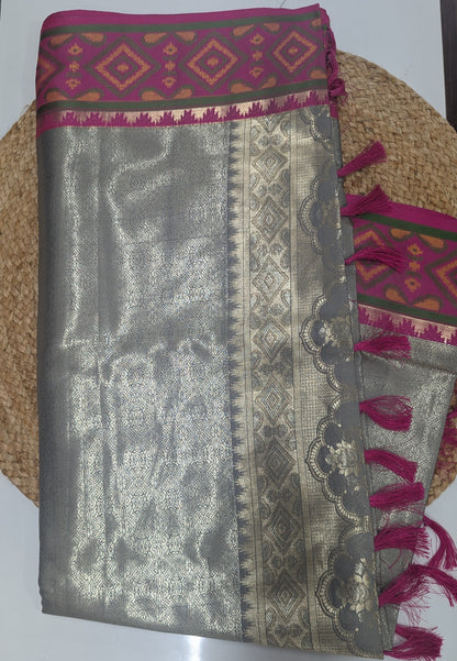Semi Kanchi with Blended Patola Silk