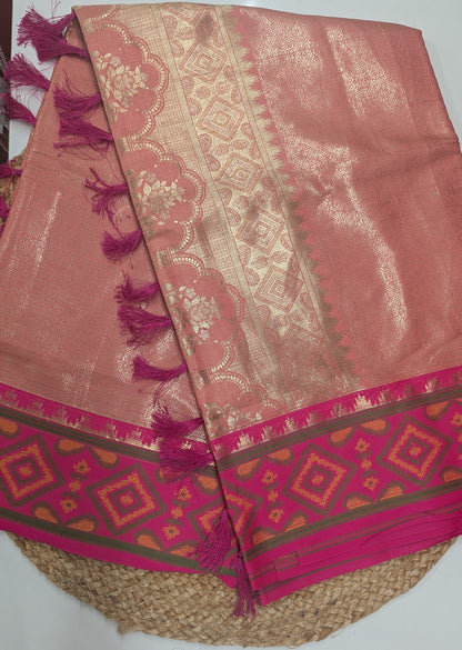 Semi Kanchi with Blended Patola Silk