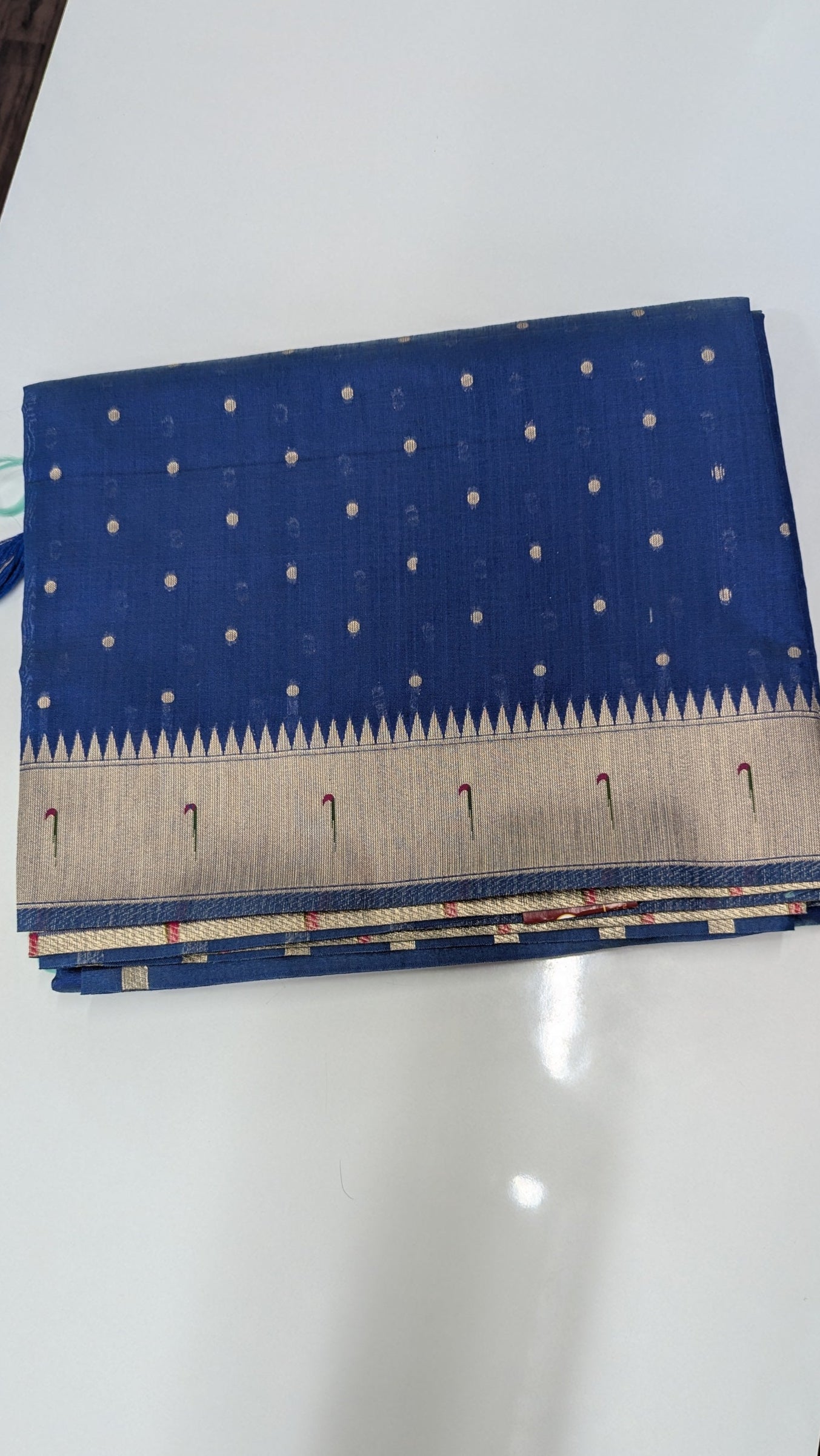 Royal Blue Khatan Silk Saree