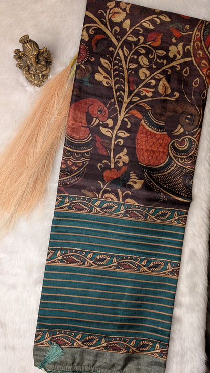 Matka Silk - Kalamkari Saree