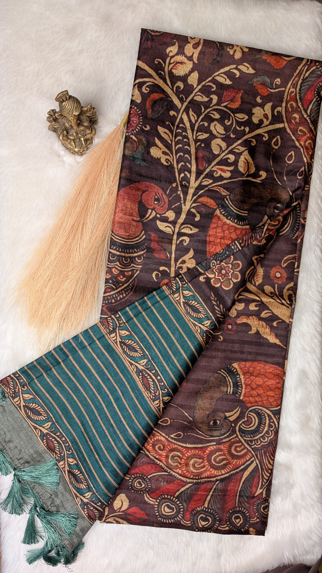 Matka Silk - Kalamkari Saree