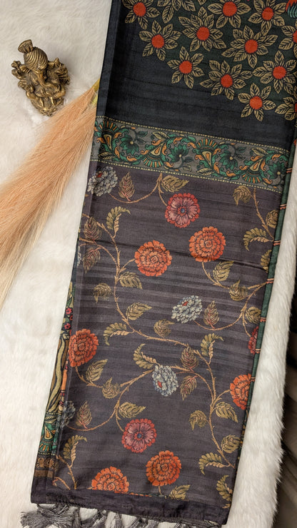 Matka Silk - Kalamkari Saree