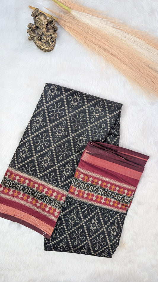 Blended Cotton with Traditional Contrast Border