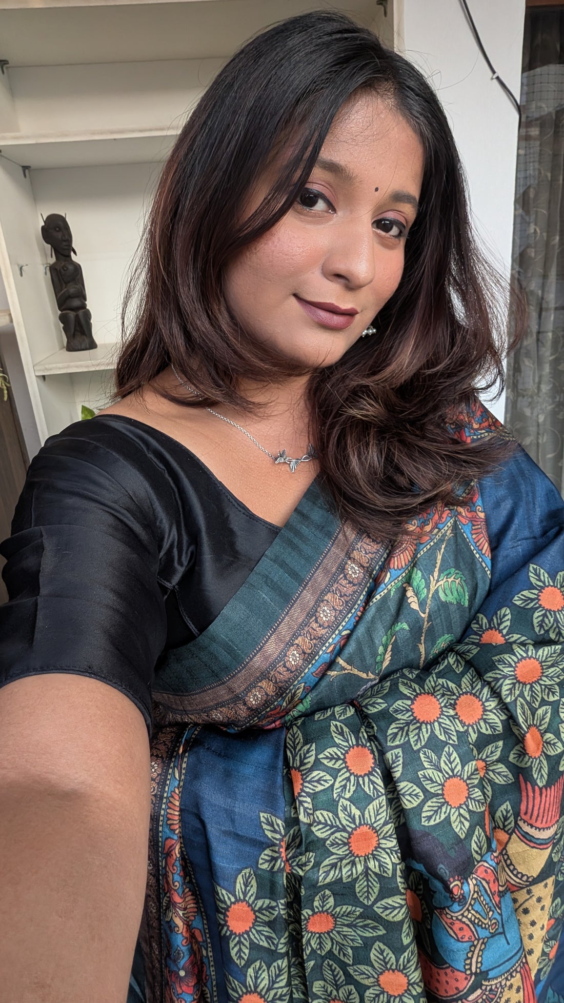 Matka Silk - Kalamkari Saree