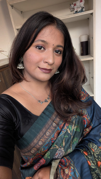 Matka Silk - Kalamkari Saree