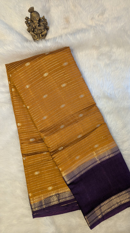 Chanderi Cotton Blend Silk with Bentex Border