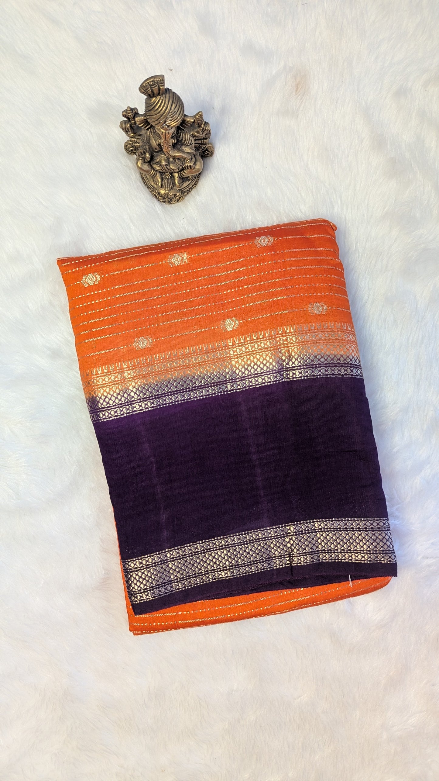 Chanderi Cotton Blend Silk with Bentex Border