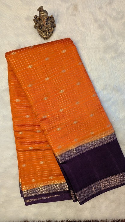 Chanderi Cotton Blend Silk with Bentex Border