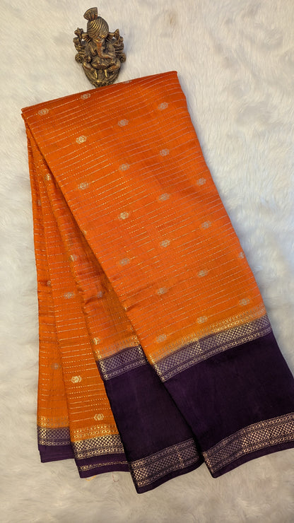 Chanderi Cotton Blend Silk with Bentex Border