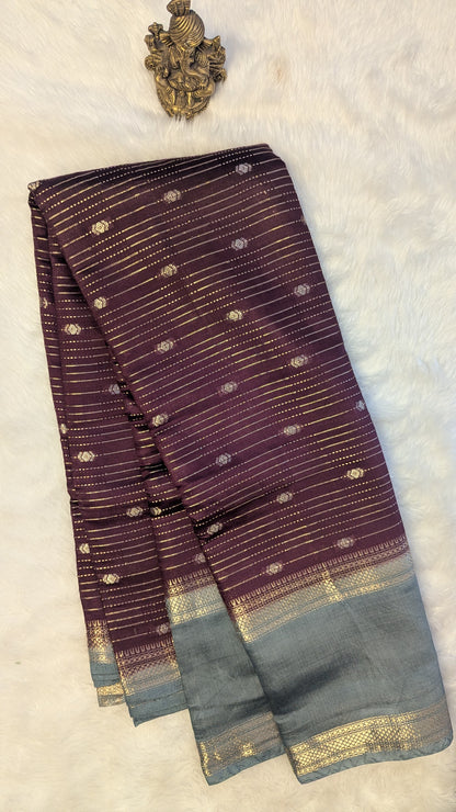Chanderi Cotton Blend Silk with Bentex Border