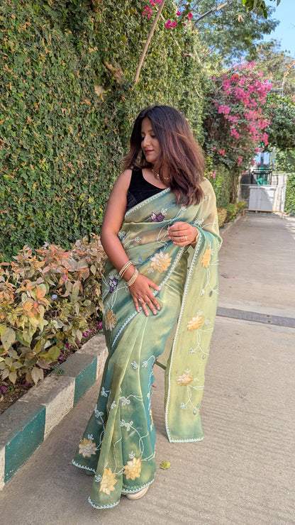 Premium Tissue Designer Saree