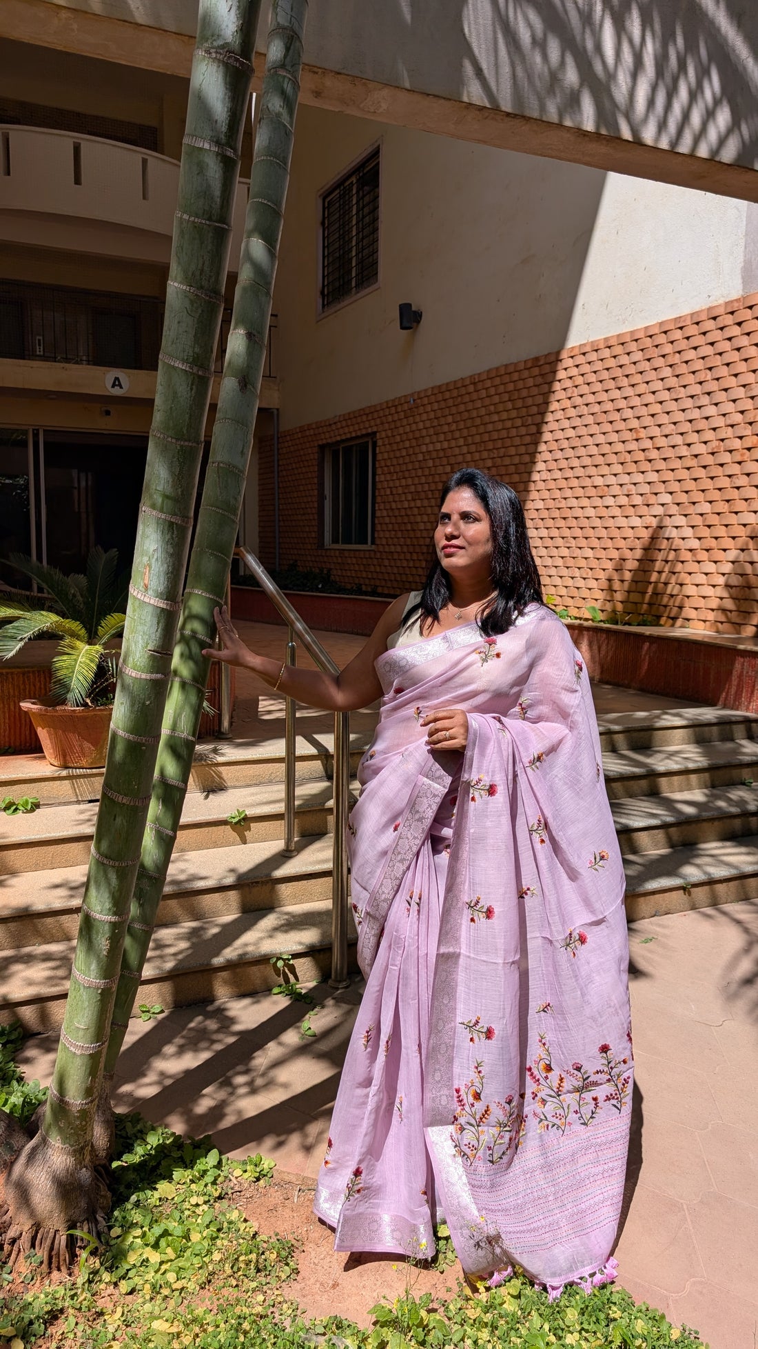 Summer Cotton Saree with Embroidery work