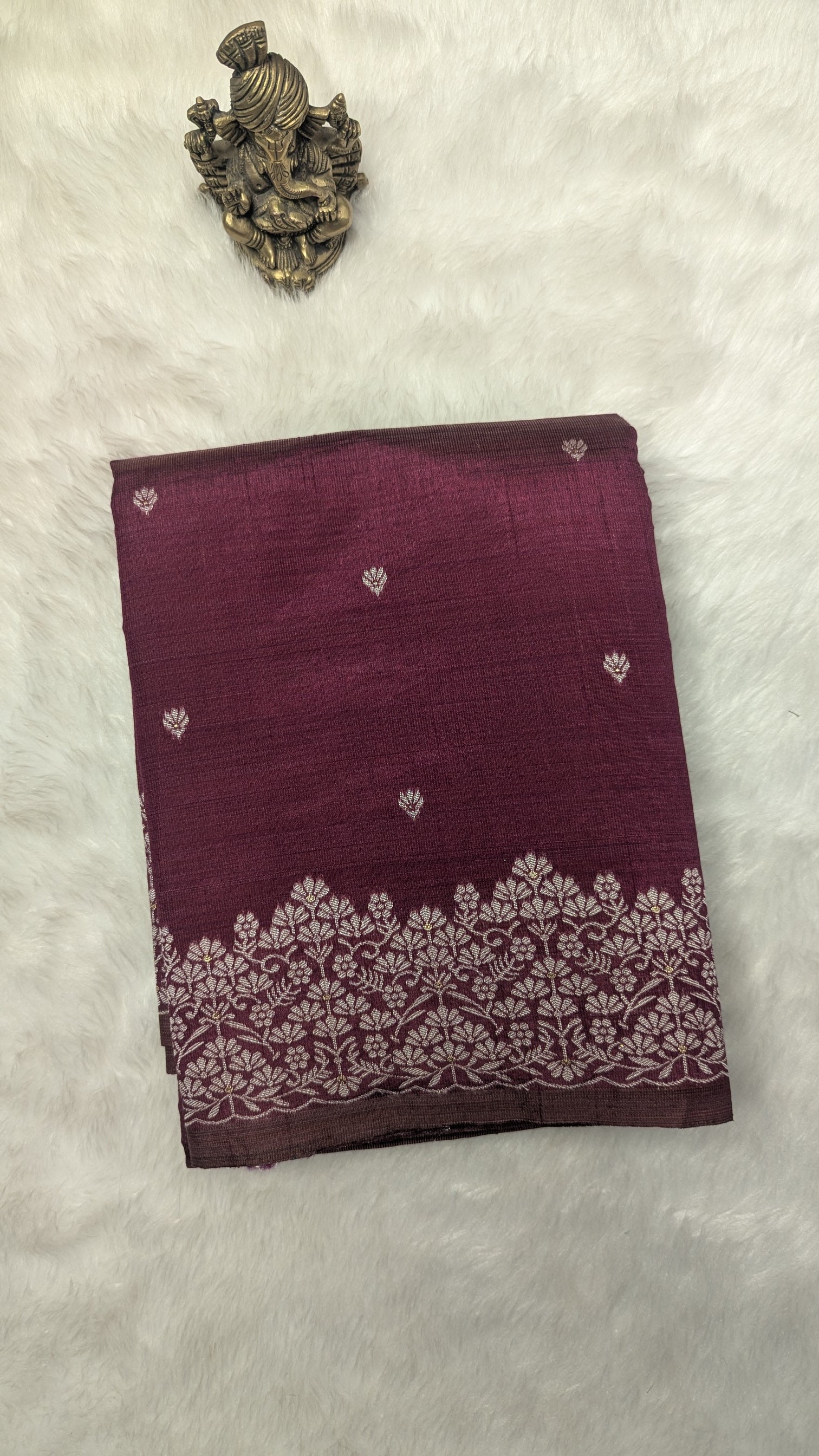 Dupion Cotton Silk with Thread Work