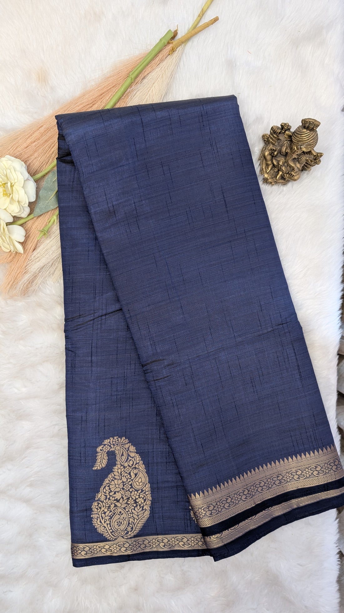 Semi Tussar Silk Mango Design