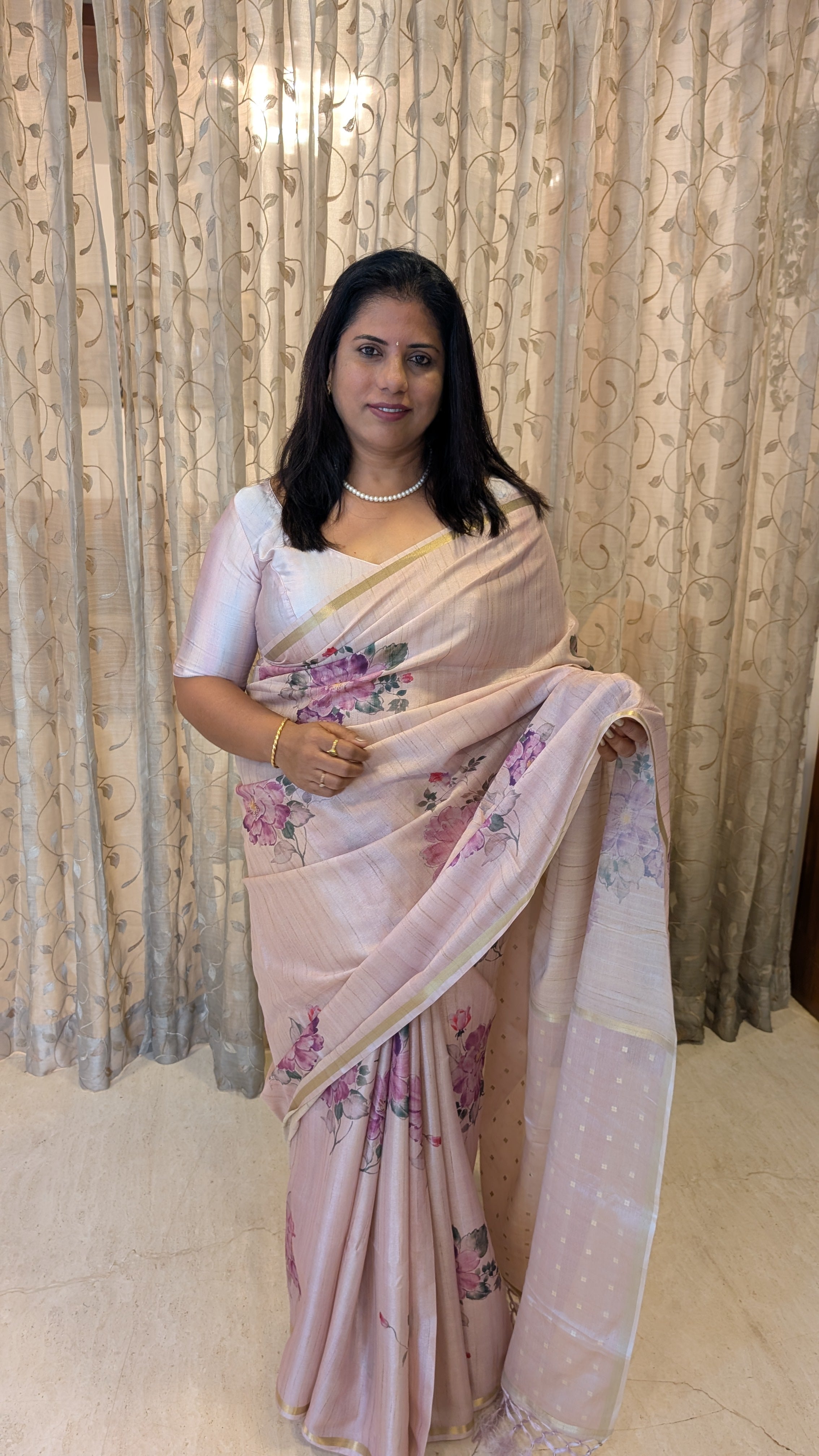 Tussar Silk Designer Saree