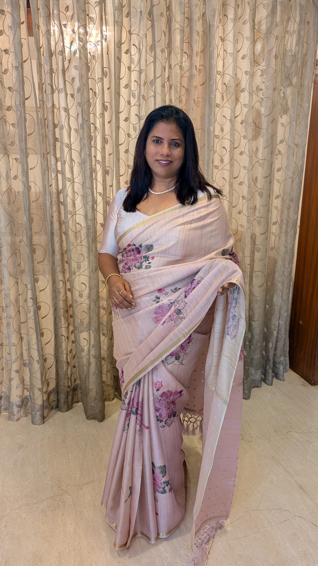 Tussar Silk Designer Saree