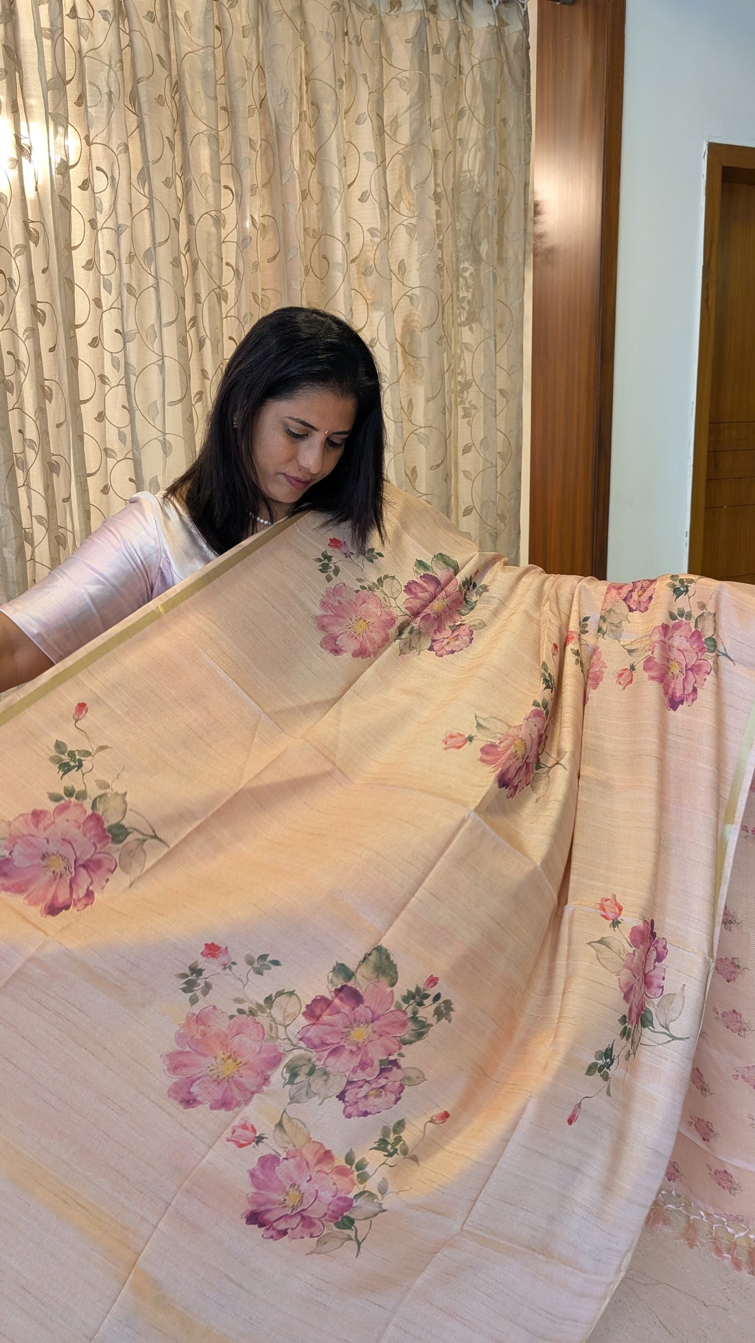 Tussar Silk Designer Saree