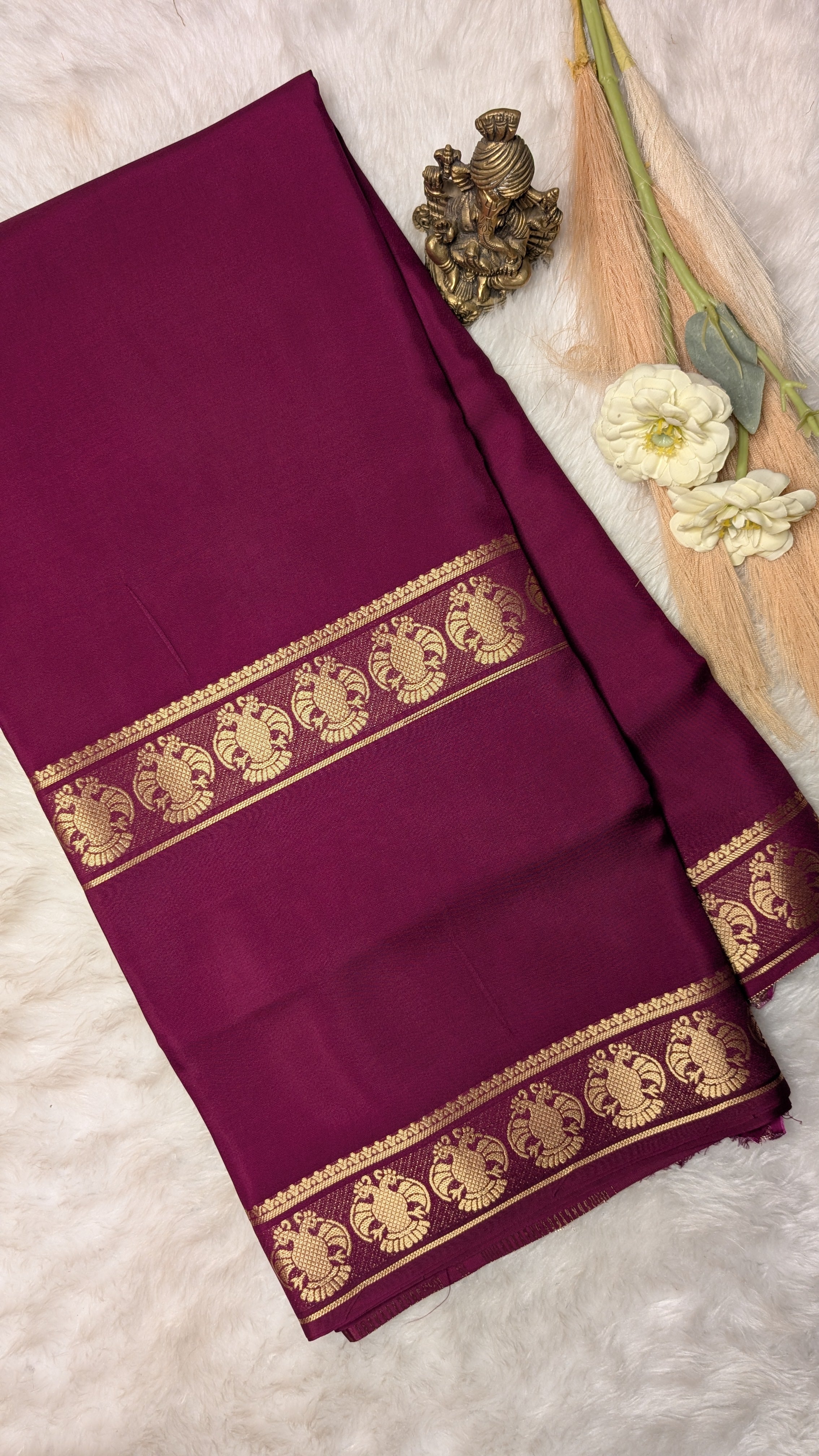 Premium Semi Mysore Silk Saree