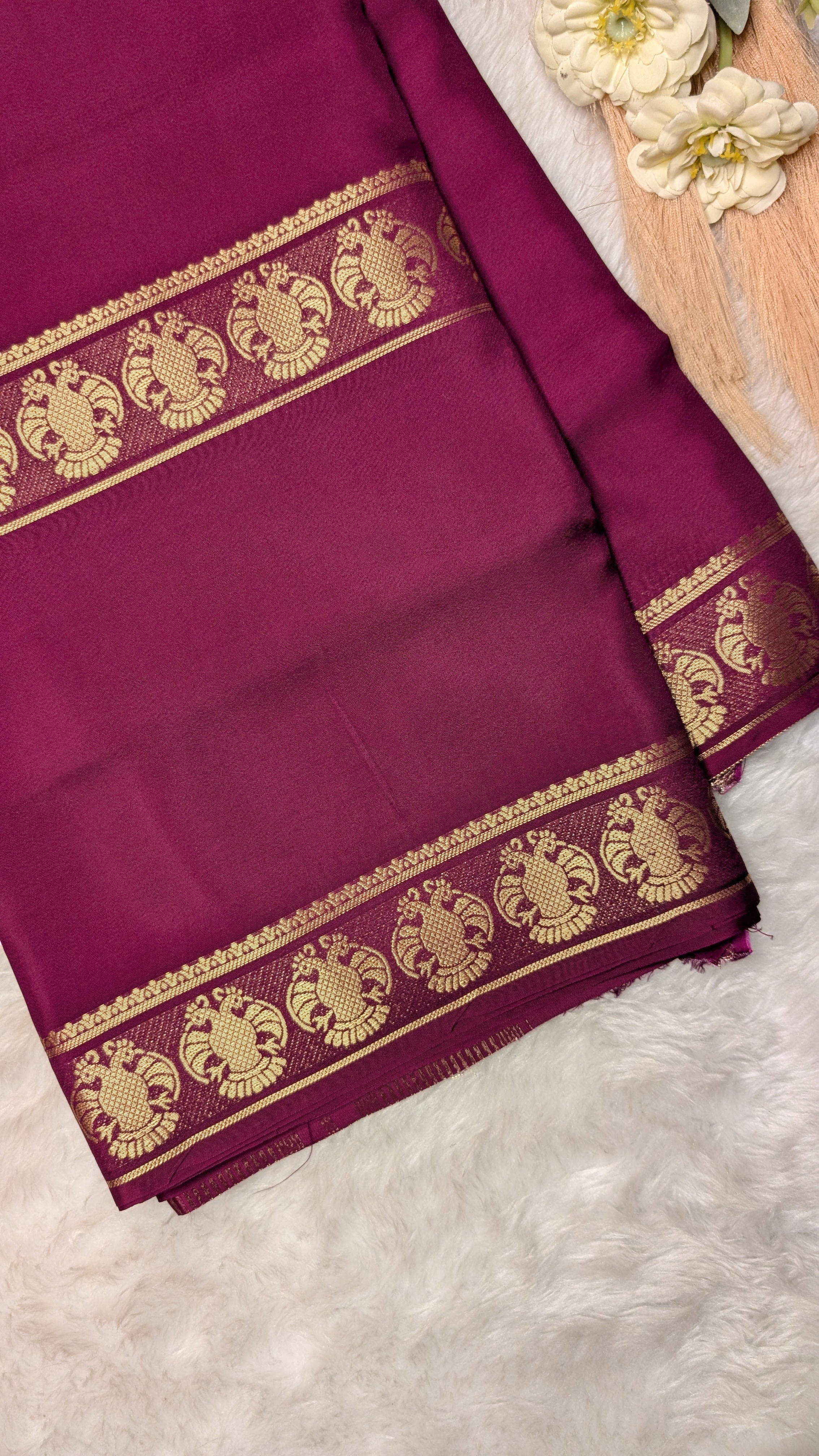 Premium Semi Mysore Silk Saree