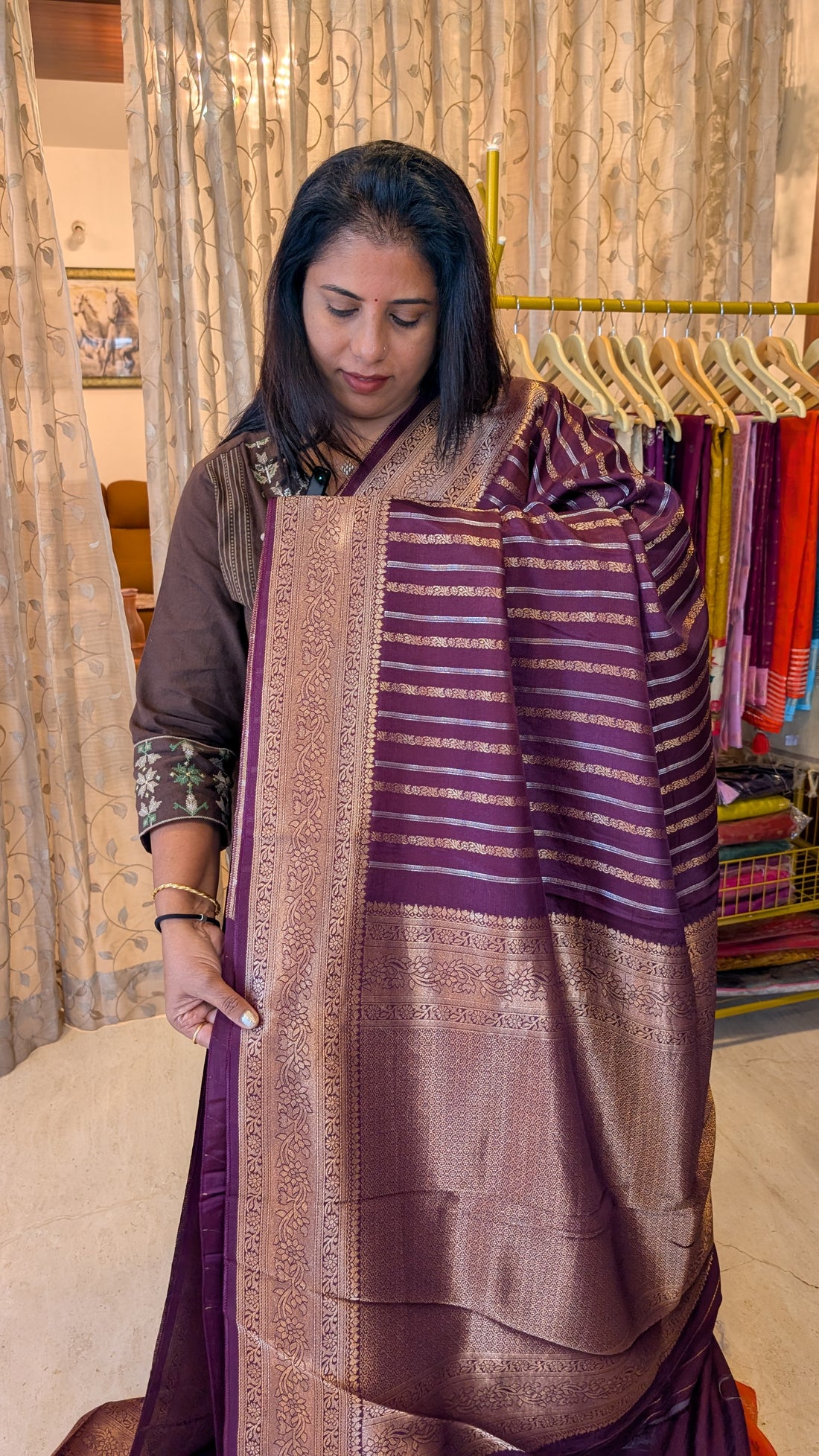 Banarasi Silk-Purple