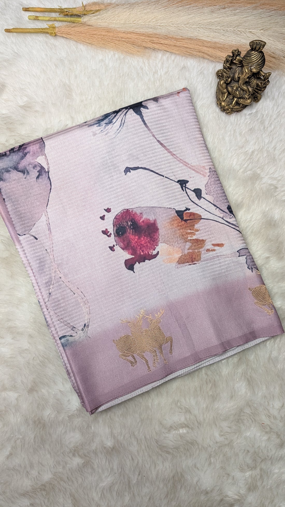 Soft Floral Printed Silk