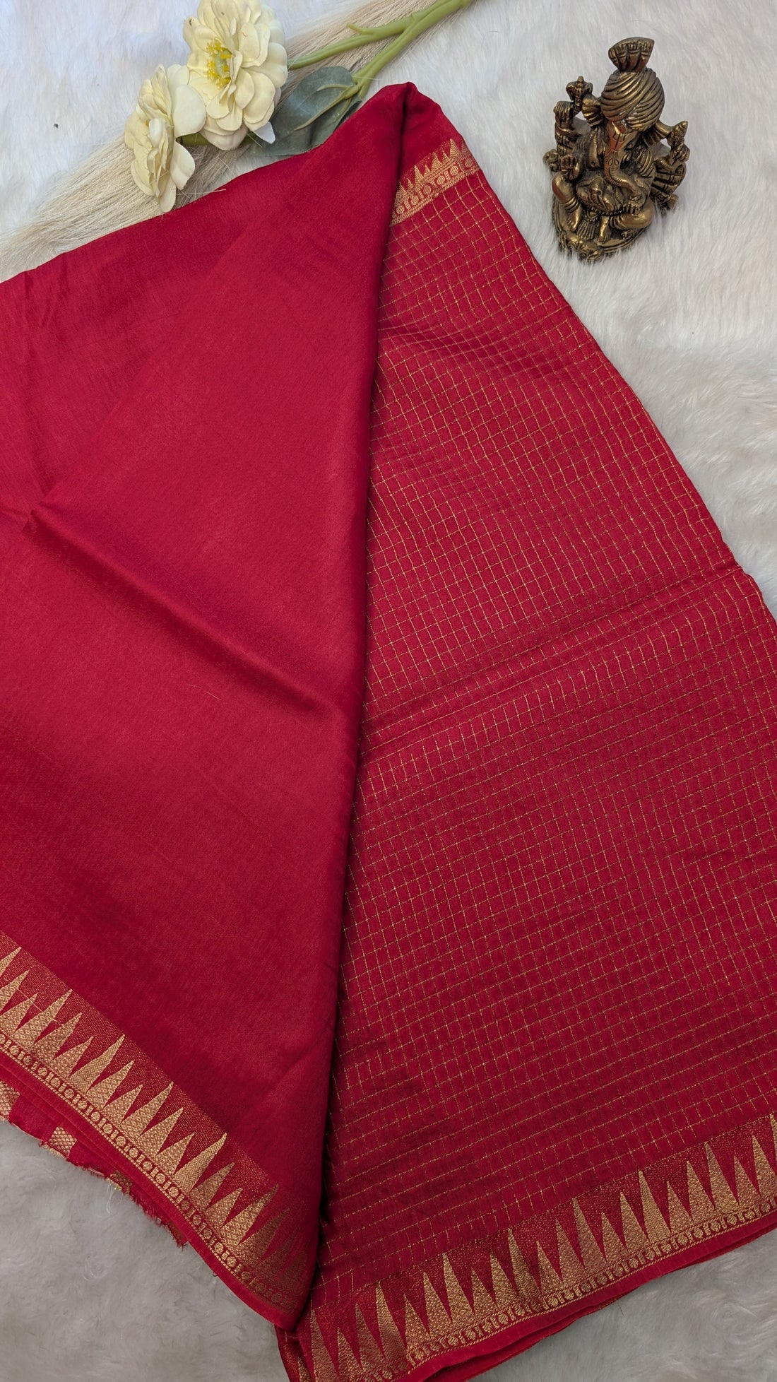 Checks Half N Half (Light Red)