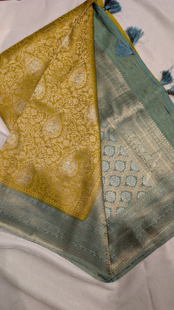 Banaras Jaal- Mustard