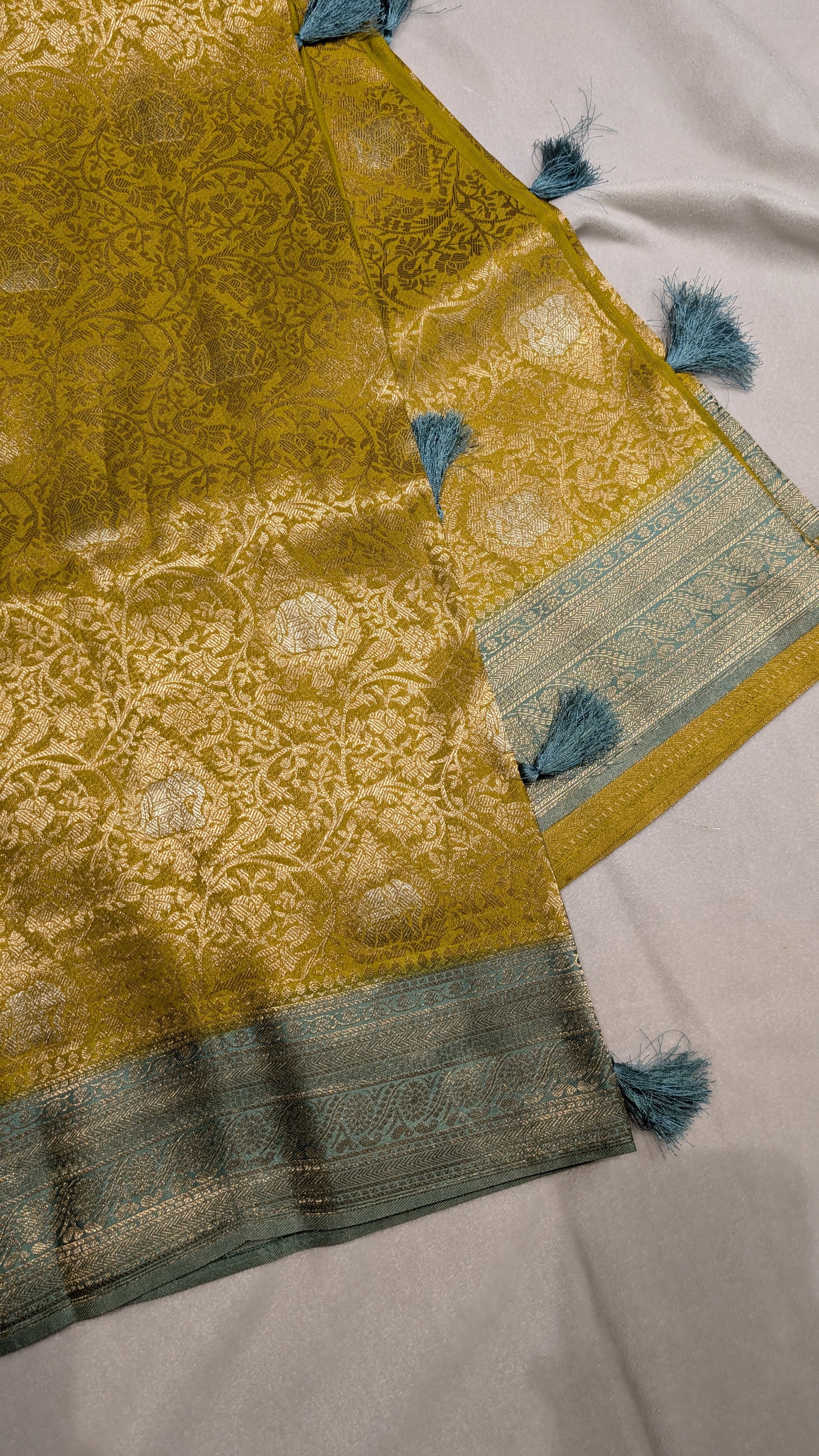 Banaras Jaal- Mustard