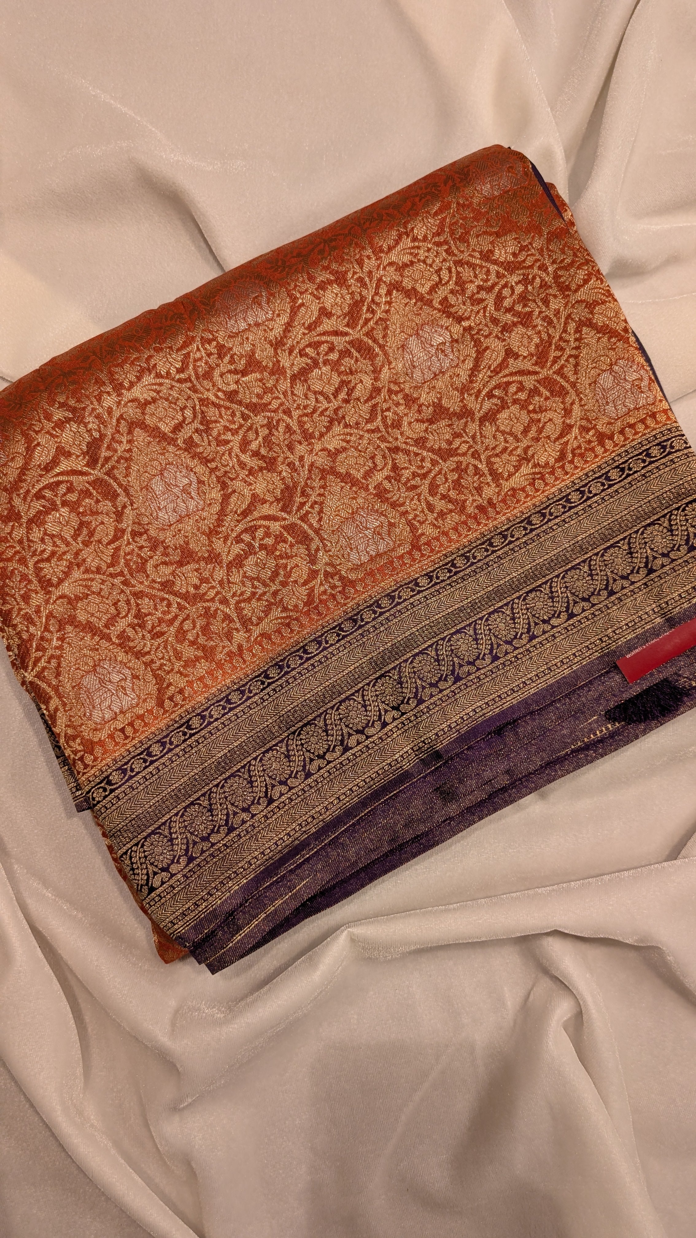 Banaras Jal- Rust Orange