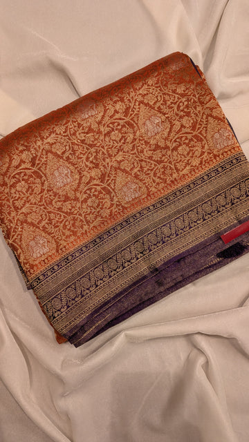Banaras Jal- Rust Orange