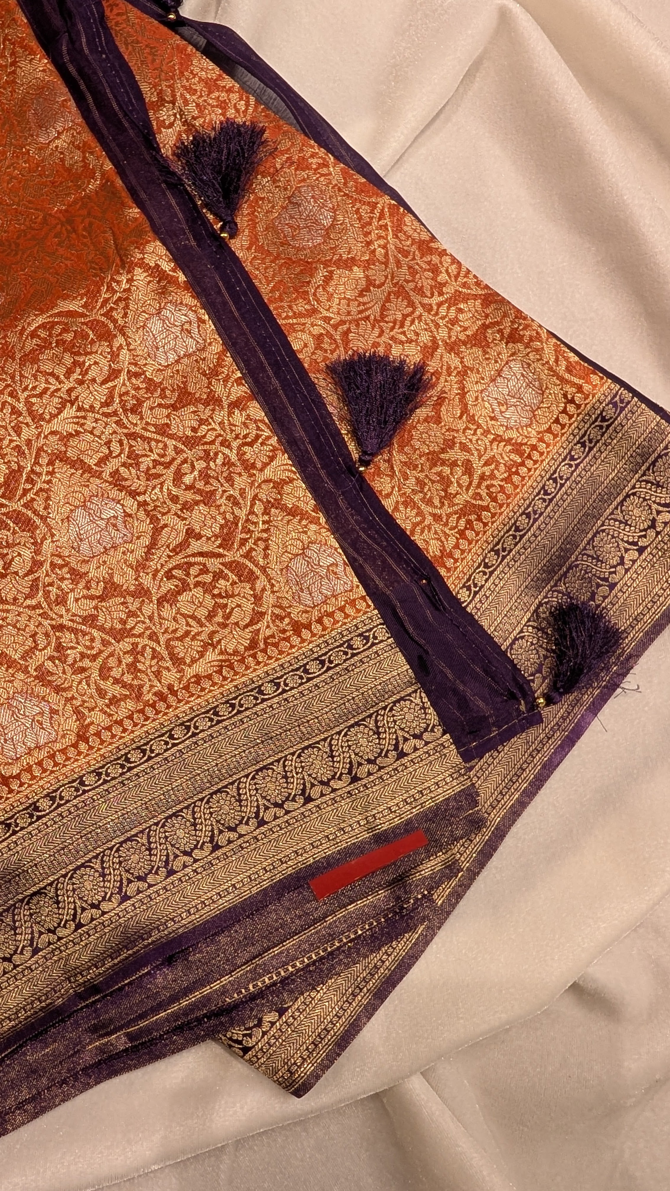 Banaras Jal- Rust Orange